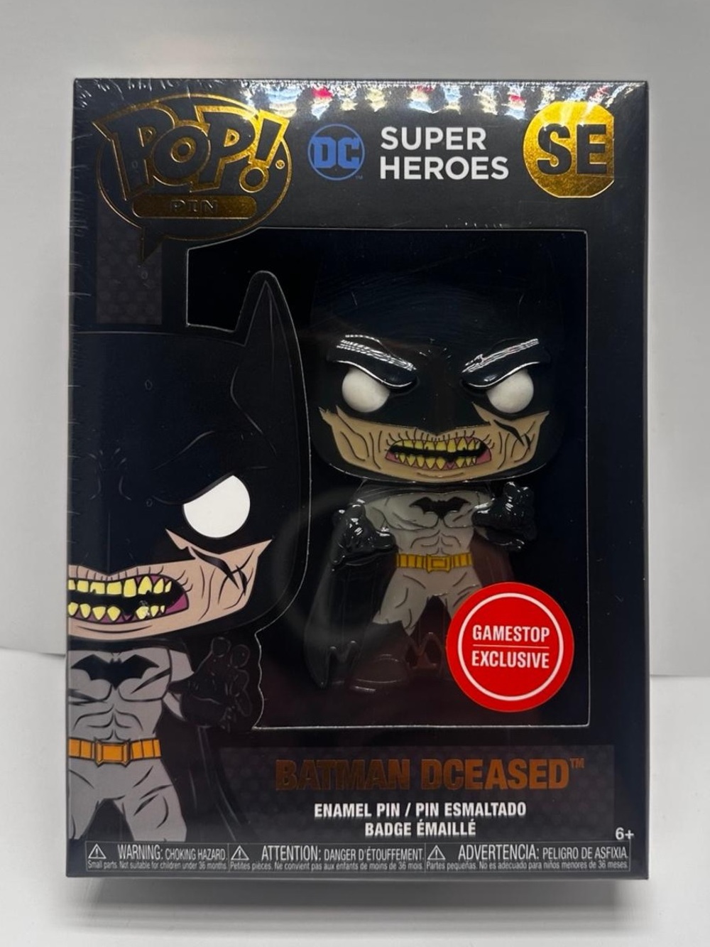 Funko Pop! DC Super Heroes Batman DCeased GameStop Exclusive Pin